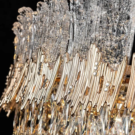 Подвесная люстра хрустальная Modelux MODELUX ML.9507.800 GD