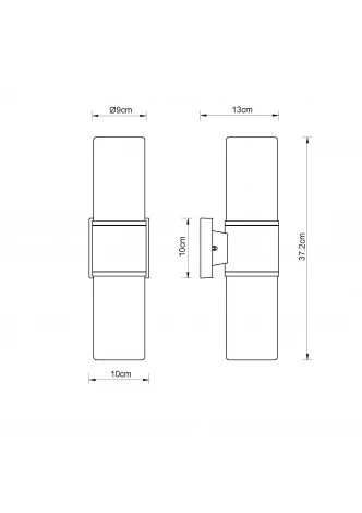 Настенный светильник уличный Globo Nina 32409W