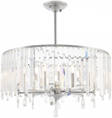 Подвесная люстра хрустальная на штанге Arte Milano Sorrento-2509 372509/8/250/590 CR (220V)
