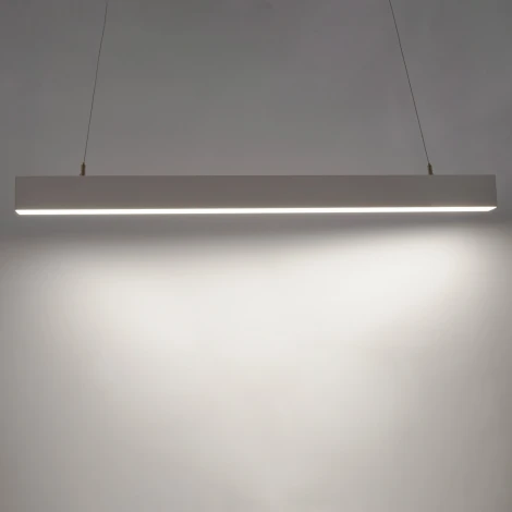 Подвесной светодиодный светильник линейный 4000K алюминий/белый Uniel ULO-K10D 25W/4000K/L100 IP40 WHITE