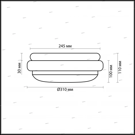 Настенно-потолочный светильник Odeon Light Baha 2403/2C