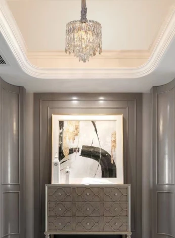 Подвесная люстра Fluorite The Empress FL1061-5P (220V, хрусталь, на цепи, круглые)