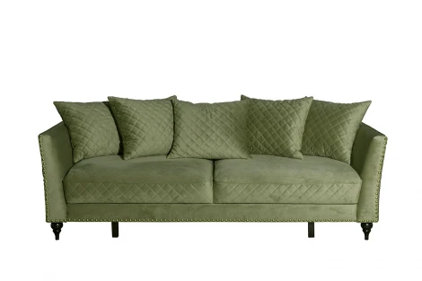 Диван Sorrento 230M трехм.раск,велюр оливковый Colt1002-OLIV 230*101*86 Garda Decor