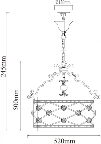Подвесная люстра Chiaro Айвенго 669011304
