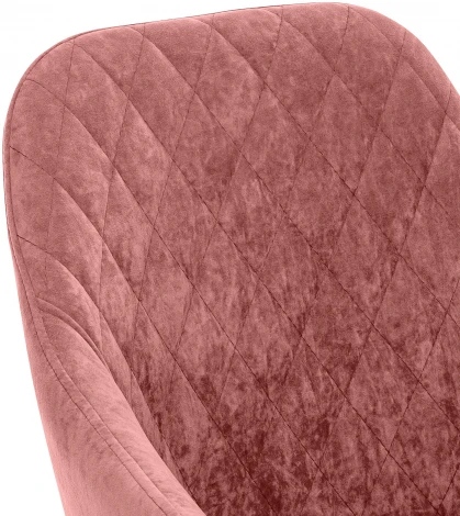 Стул с подлокотниками Слим, каркас Белый, велюр Персиковый 2500000185915 Leset