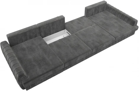 Диван П-образный Лига-057 НПБ Лонг Лига Диванов (Велюр) арт.129335