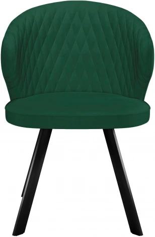 Стул DikLine 249 поворотный, K13 изумруд, ножки черные арт.00-00079554