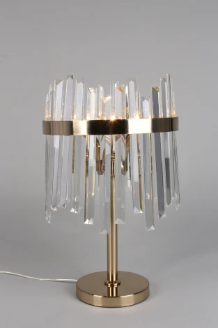 Интерьерная настольная лампа Aployt Melisa APL.747.04.01 (220V, хрусталь, подвески, выключатель)