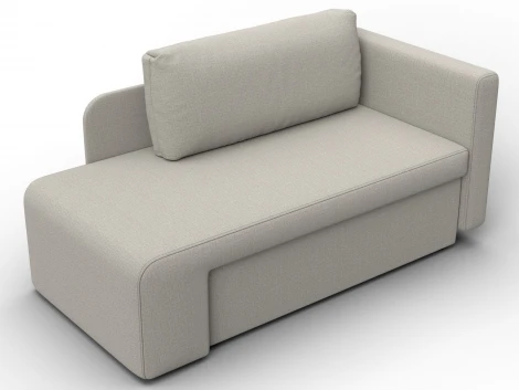 Кушетка Лига-097 (ДВП,ДСП,ЛДСП,Брус/Пластик/Рогожка/Бежевый) Лига Диванов 132570