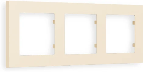 Рамка Ambrella Volt ALFA Techno (Бежевый матовый) 3-ая AF220333