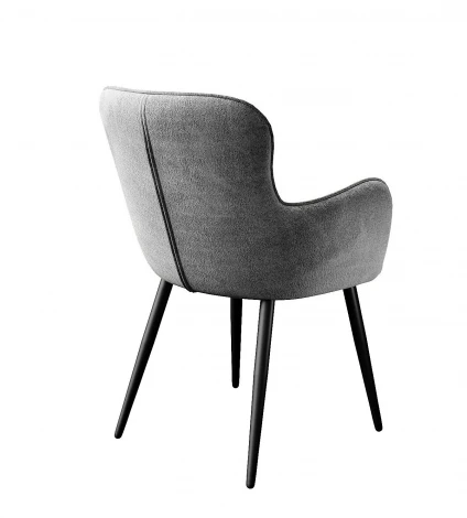 Стул DikLine 503 поворотный TW09 светло-серый, ножки черные арт.00-00079959