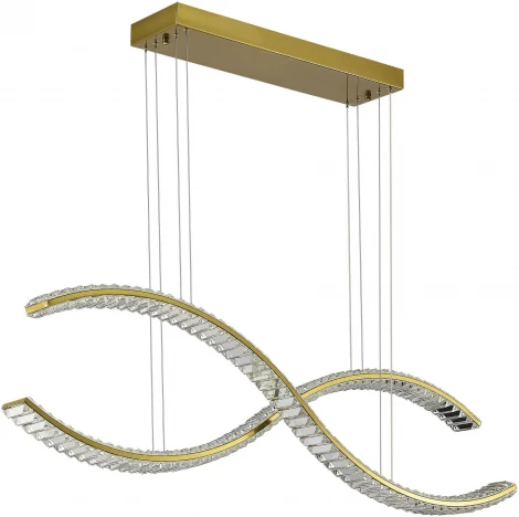 Подвесной светильник ST Luce Aceno SL6206.303.50 Латунь/Прозрачный LED 1*50W 3000K (220V, на тросе)