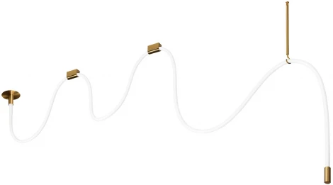 Подвесной светильник светодиодный с гибким неоном Loft It Thread 10388B Brass (220V)