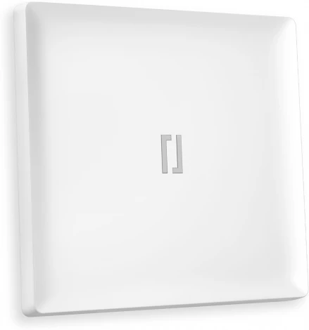 Лицевая панель Ambrella Volt ALFA (Белый матовый) для 1-кл выключателей с подсветкой QUANT AP1220