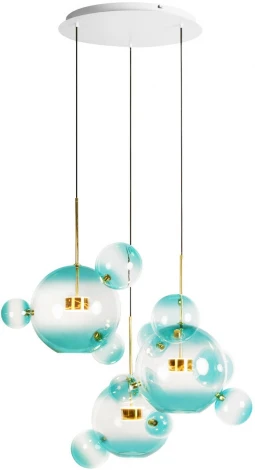 Подвесной светильник Loft It Bolle 2027-D3 Blue (LED, 220V, на проводе, шар, молекулы)