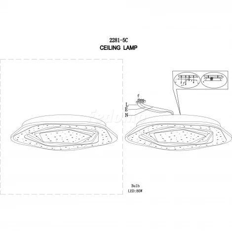 Потолочный светильник F-Promo Ledolution 2281-5C