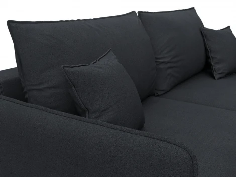 Диван прямой Лига-064 НПБ (ДСП/Дерево/Замша/Темно-серый) Лига Диванов 129616