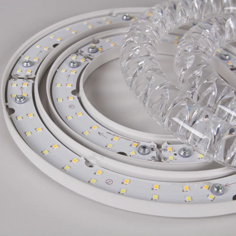 Потолочная люстра светодиодная на штанге с регулировкой цветовой температуры, яркости и ночным режимом Reluce 19847-0.3-04D WH