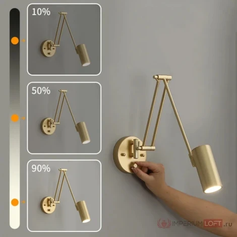 Бра для чтения ImperiumLoft Fredly01 (219735-23) (регулировка яркости, 220V, диммер)