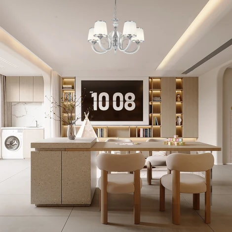 Подвесная люстра Arte Milano Florentia-9247 309247/5 Wh/Ni (220V, на цепи)