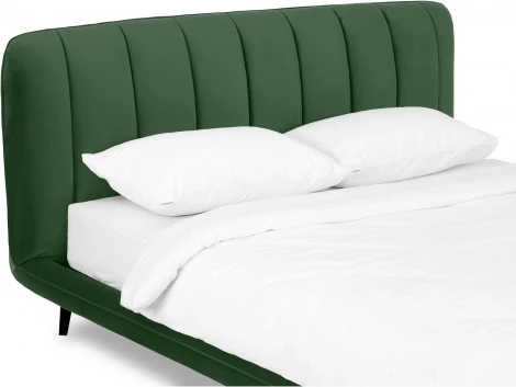 Кровать Amsterdam ОГОГО (арт.750813), (Велюр/Зеленый)