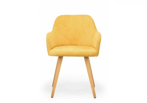 Стул деревянный Инфини горчичный (ocean 016) / светлое дерево 631751