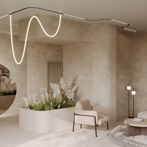 Коннектор радиусный R300 Exility встраиваемый белый (магнитный) Maytoni Technical TRA044-angle-W (220V)