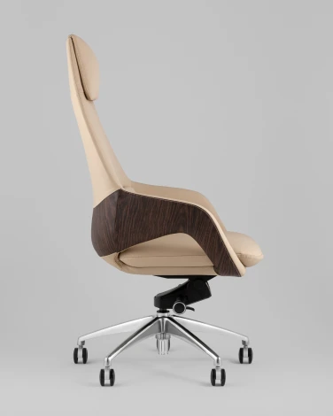 Кресло руководителя TopChairs Reign бежевый арт.УТ000039415