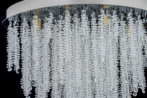 Потолочная люстра на штанге Arti Lampadari Flusso H 1.4.55.105 N (220V, хрусталь, круглые)