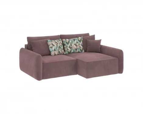 Диван угловой розовый D1 Портленд AAA4151016 Evita Nougat