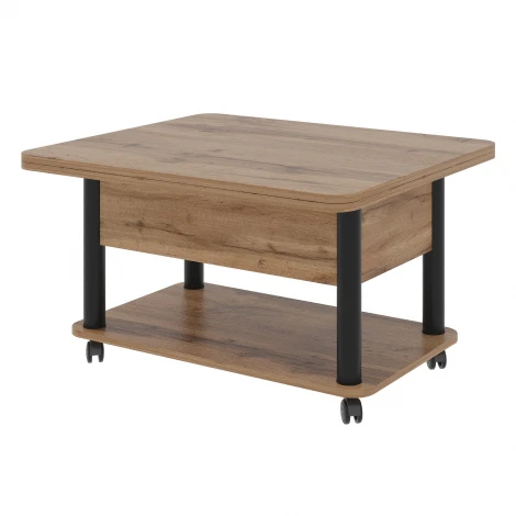 Стол-трансформер Джокер дуб вотан/черный Mebelik 009849