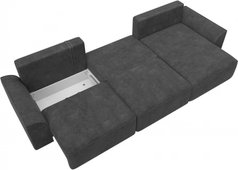 Диван угловой Лига-048 НПБ лонг Лига Диванов (Велюр) арт.128490