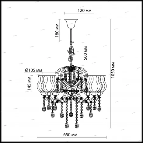 Подвесная люстра Odeon Light Mount 2936/6