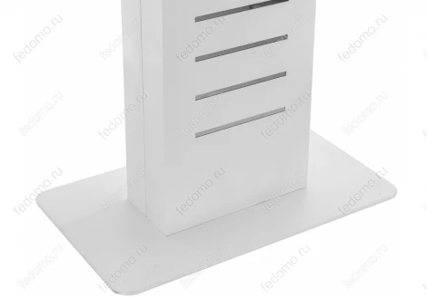 Стол на тумбе Woodville Кейтлин белый 368719