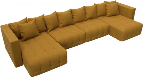 Диван П-образный Лига-052 НПБ Лонг Лига Диванов (Велюр) арт.128852