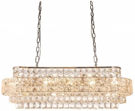 Подвесная люстра Fluorite Majeste FL1059-17P (220V, хрусталь, на цепи)
