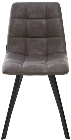 Стул CHILLI SQUARE RU-07 серая сталь, PU / черный каркас М-City