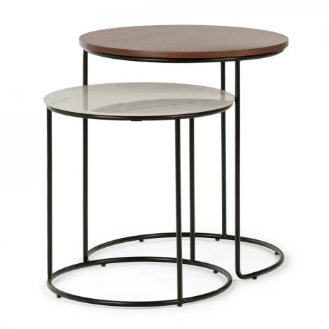 Набор кофейных столов Peyton диаметр 52/45 Cosmo 347863