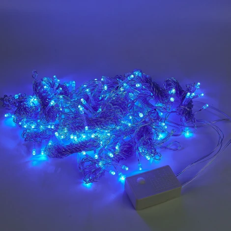 Занавес светодиодный, 3х2м. 160 светодиодов, синий свет Uniel ULD-C3020-160/DTA BLUE IP20