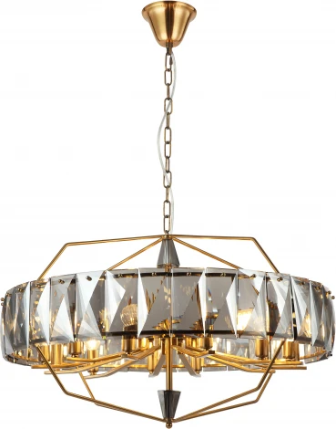 Подвесная люстра Stilfort Avenue 2090/05/12C (220V, хрусталь, на цепи, круглые)