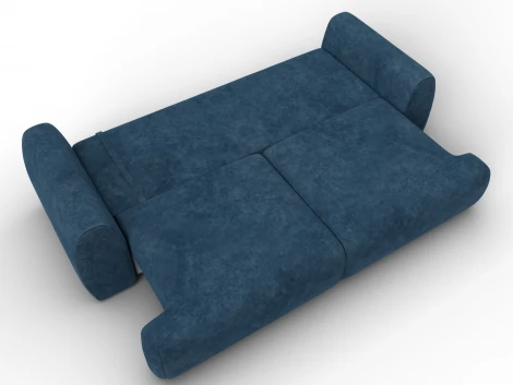 Диван прямой Лига-115 НПБ (ДСП,Фанера,Велюр/Синий) Лига Диванов 136928