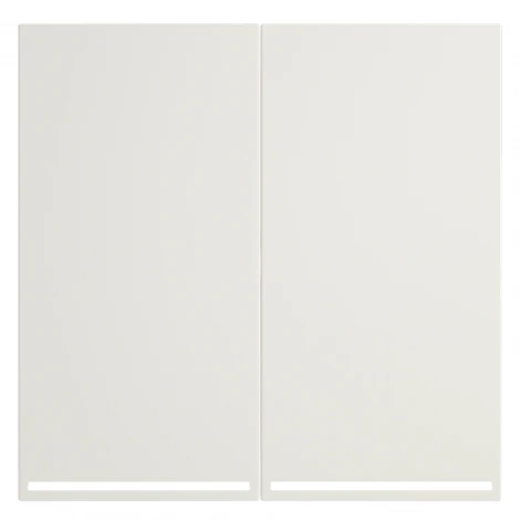 Клавиши для выключателя/переключателя двухклавишного с подсветкой (хлопок) Voltum S70 VLS000413