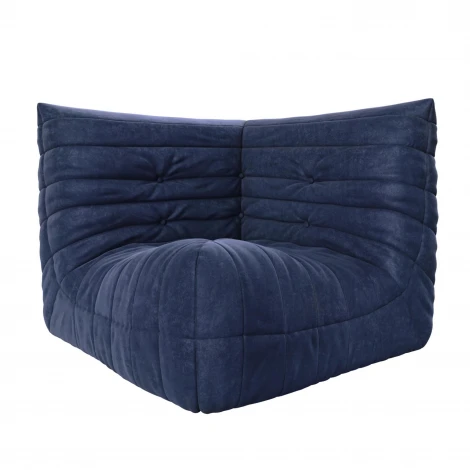 Диван Dreambag Маршмеллоу Синий Угловая секция 7512800