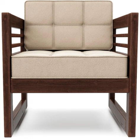 Кресло Arsko Сега орех велюр бежевый