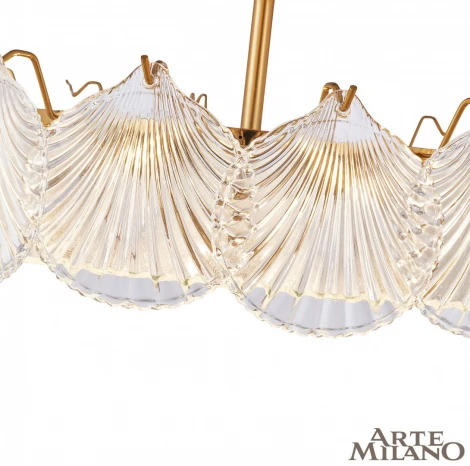 Потолочная люстра на штанге Arte Milano Rim 312009/D500 BS (220V, круглые, ракушка)