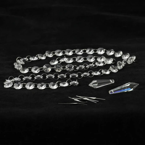 Торшер колонна Lussole Floyd LSP-0648 (220V, хрусталь, выключатель)