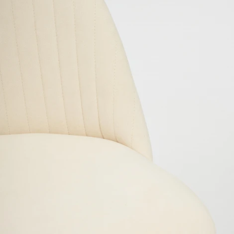 Кресло MELODY молочный (флок)