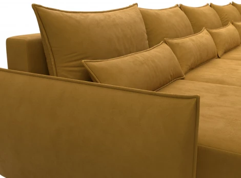 Диван п-образный Лига-051 НПБ МегаЛонг Лига Диванов (Велюр) арт.128743