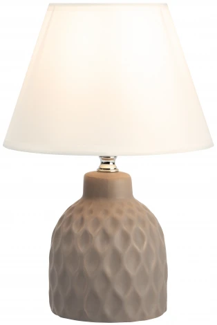 Настольная лампа Rivoli Muriel 7550-502 1 х Е14 40 Вт керамика бежевая с абажуром