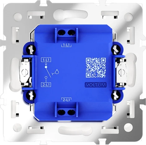 Выключатель с самовозвратом одноклавишный (кашемир) Voltum S70 VLS010603
